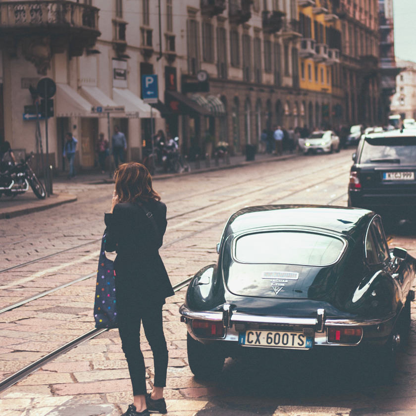 Photo: A European street scene